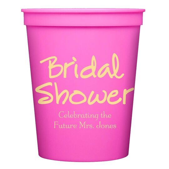 Studio Bridal Shower Stadium Cups